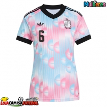 Camisa de Futebol Bélgica Axel Witsel #6 Equipamento Secundário Mulheres Mundo 2026 Manga Curta